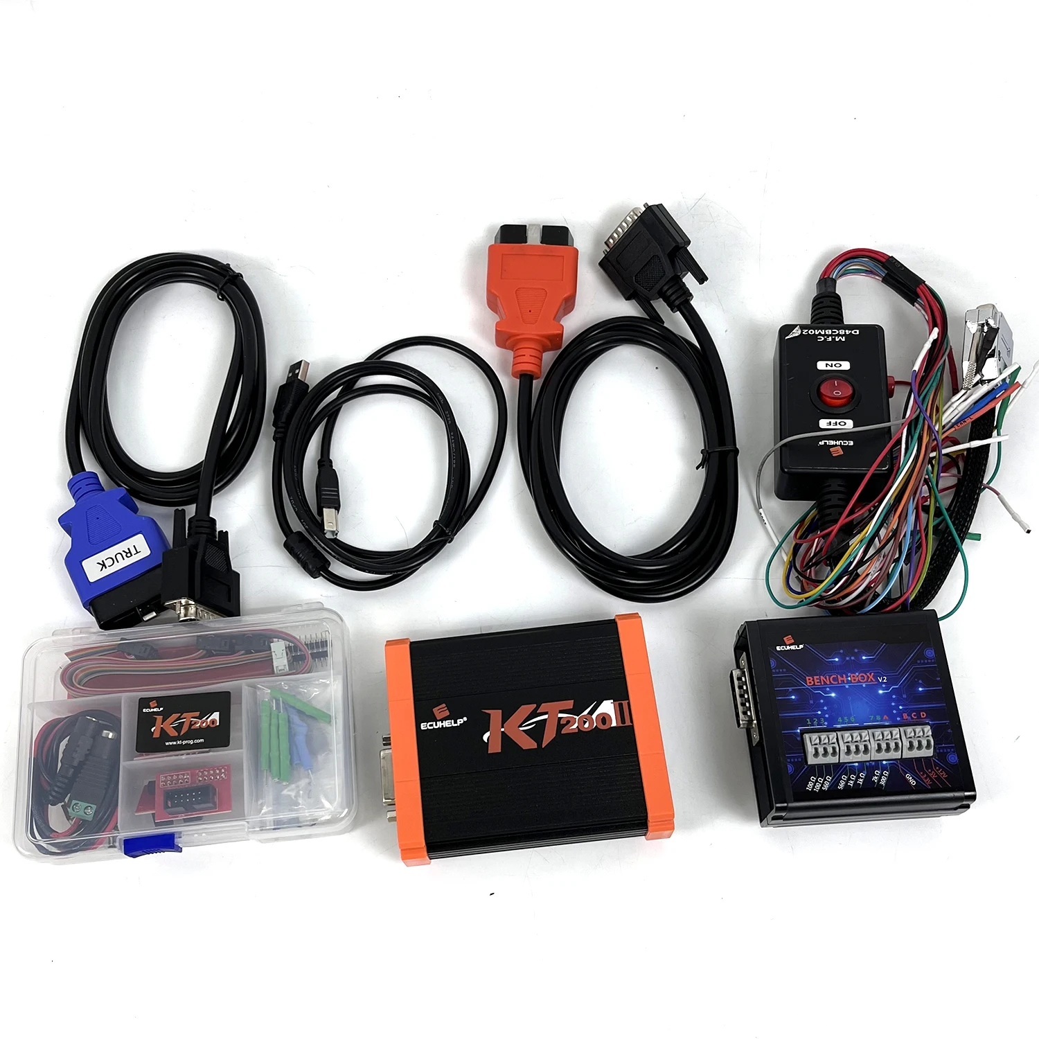 KT200 II with offline key dongle Support TCU ECU Maintenance Chip Tuning OBD2 Removal JTAG Multiple Protocols Read for Car Truck