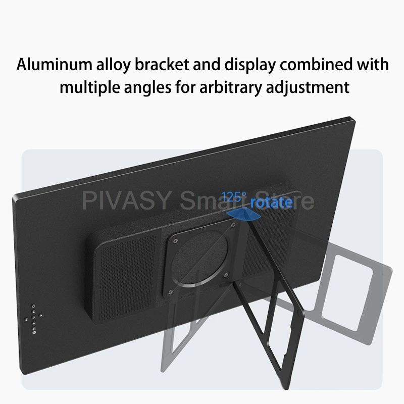 18.5 Inch Wireless/Wire Portable Monitor Smart Screen With 5GHz WiFi For Laptop Phone U Disk Video Playback Multi Screen Display