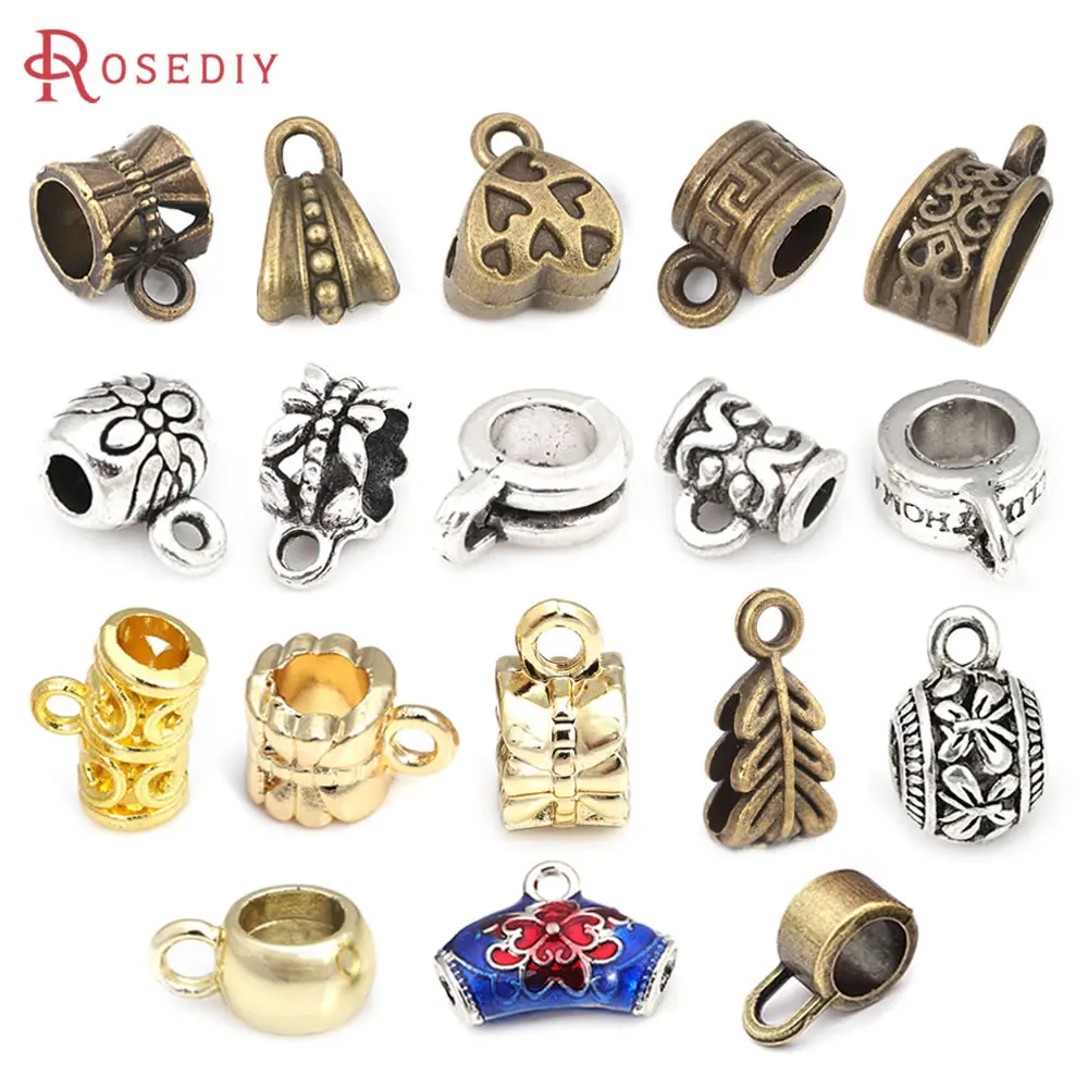 Antique Silver Vintage Style Zinc Alloy Spacer Beads Bracelet Beads Charms Connector Jewelry Making Supplies Necklace for Women