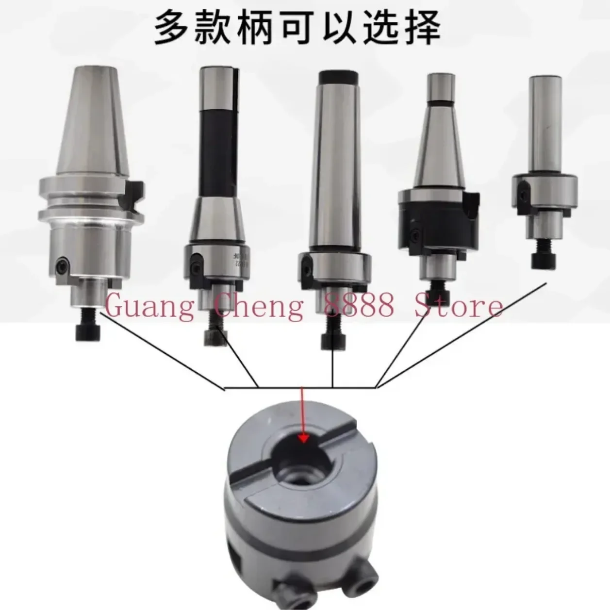 قاطعة طحن نهاية الوجه قابلة للتعديل 58 #   Mohs/BT/NT40 نودلز مسطحة لامعة FMB22-58 #   القاطع 1 قطعة