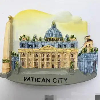 Vatican 1Pcs Hot 3D City Refrigerator Fridge Magnets Souvenir Strong Magnetic Stickers Home supplies