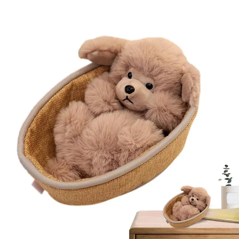 Dog Stuffed Animal 8 Inch Fluffy Puppy Toy Vivid And Soft Plush Soft Toys Rich In Details Of Various Styles For Family Friends