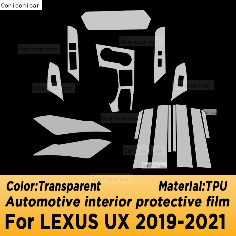 Voor LEXUS UX 250 h 300 2019-2025 Panel Navigatie Scherm Auto-interieur TPU Beschermfolie Anti-Kras accessorie