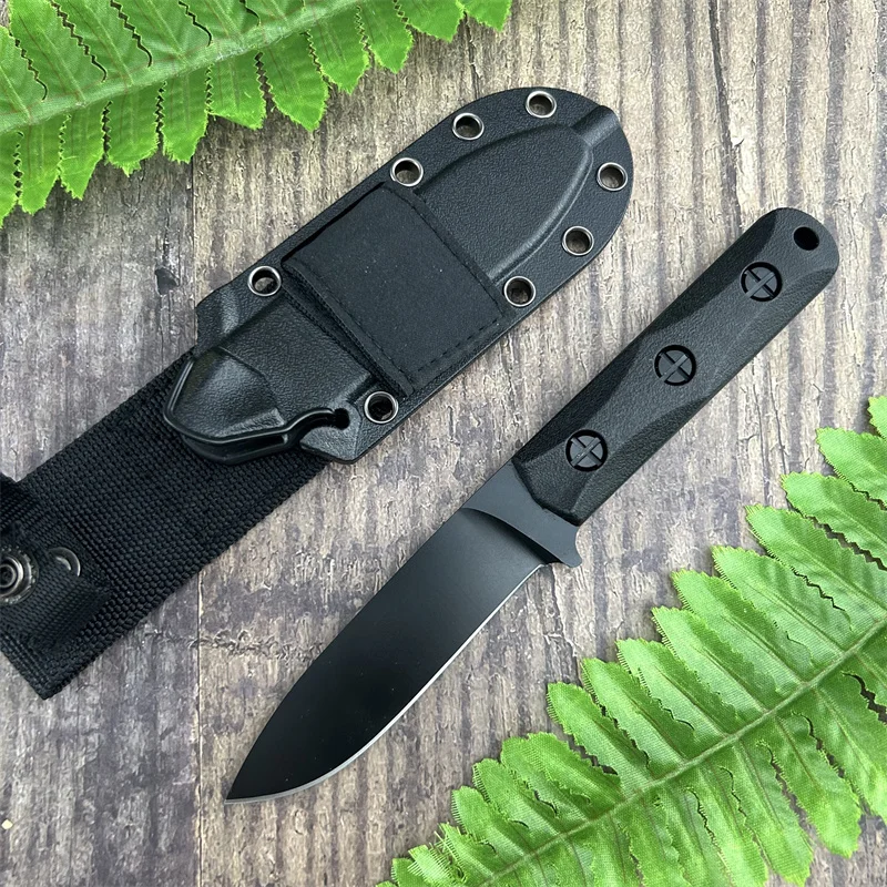 

Multi-fuctional EK50 EDC Fixed Blade Knife Nylon Fiber Handle 8Cr13Mov Blade High Quality Straight Knife with Nylon Fiber Sheath