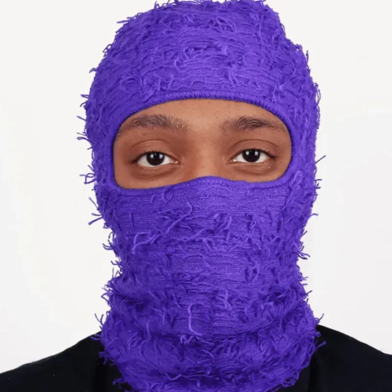 Explosive Balaclava for Both Men and Women Knitted Camouflage Headwear Fashion Wool Mask Cap.