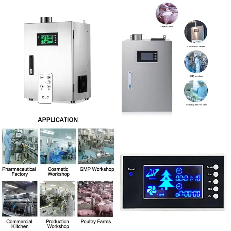 SFW Certificate Qlozone 20g corona Discharge air Purifier Ozone Machine Singapore Commercial Kitchen air Purification Ozone