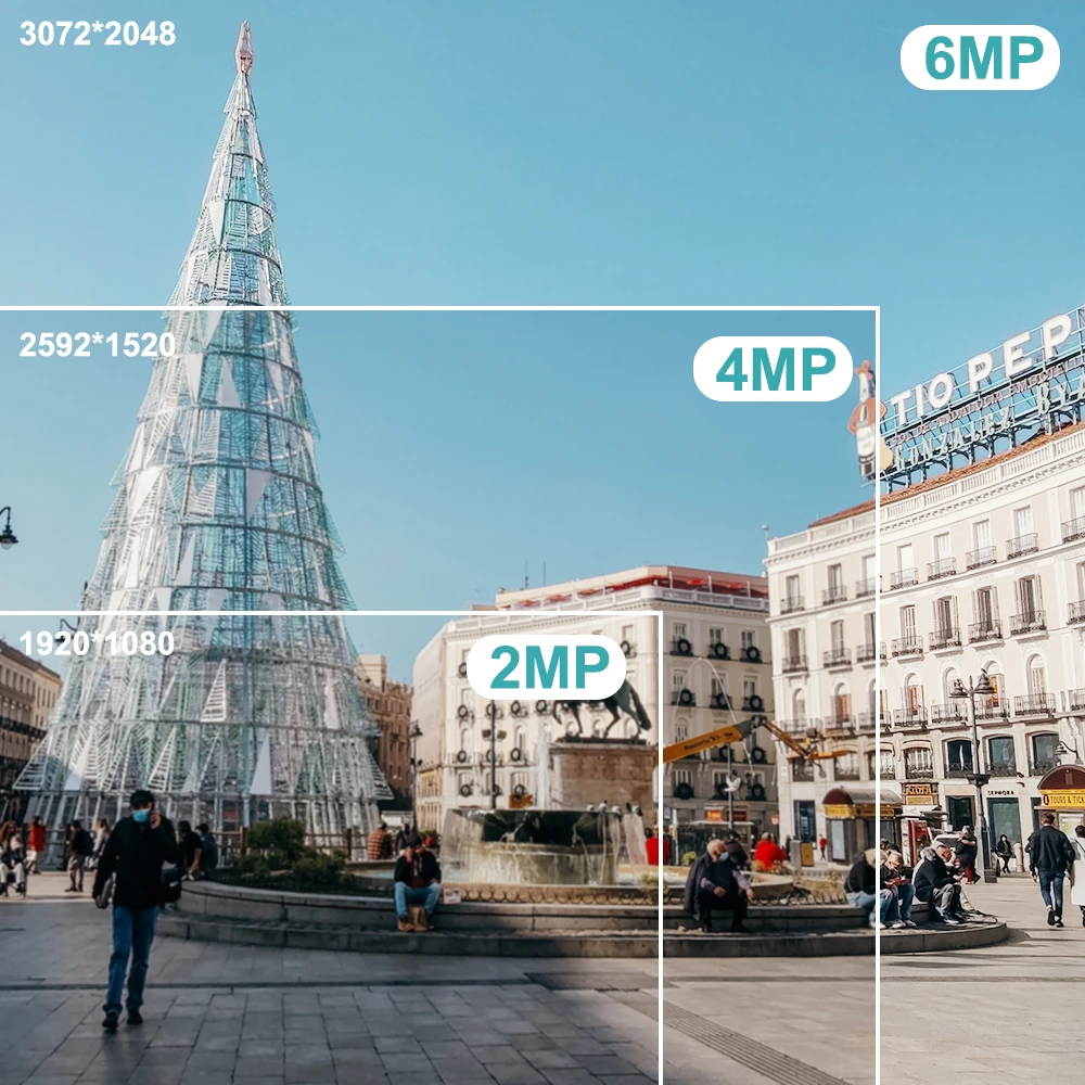 Купольная IP-камера Anpviz, 6 МП, POE