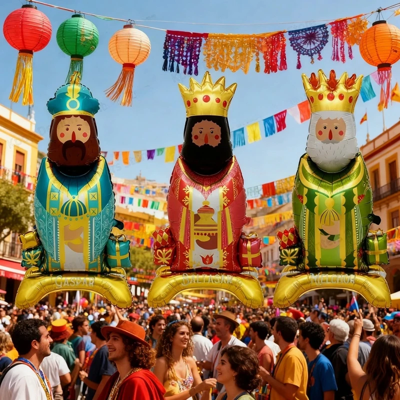 King Heart-Shaped Balloons Cartoon King Leaf Balls Birthday Party Christmas Baby Shower Decoration Children's Air Balloons