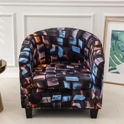 bar chair decoration club chair cover armchair slipcover geometric printed small sofa covers protect for pets