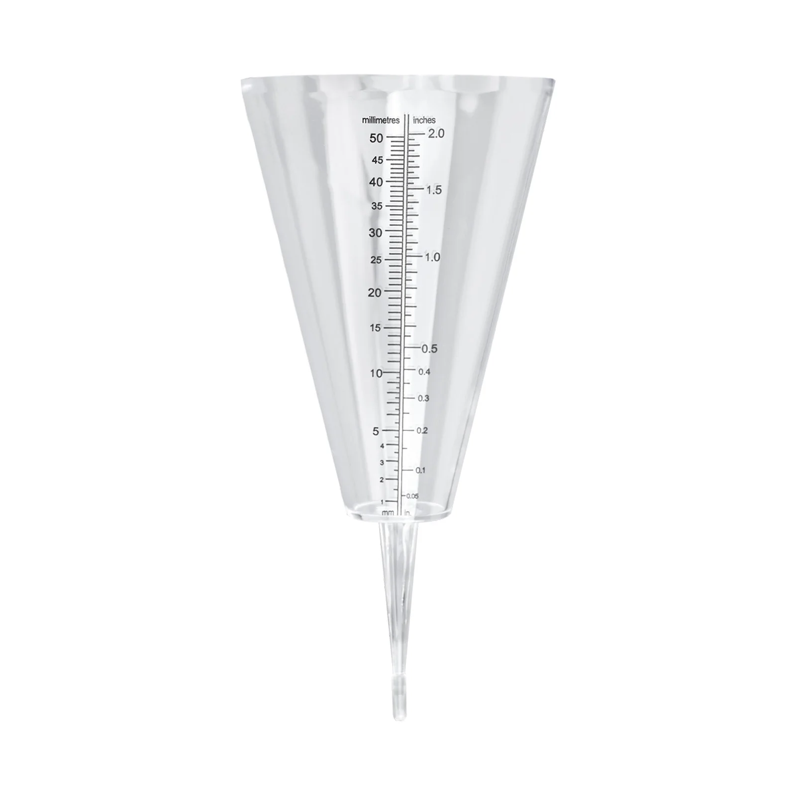 High Quality Home Garden Rain Gauge Garden Décor Plastic Transparent 1pc Garden Rainfall Measurement Measuring