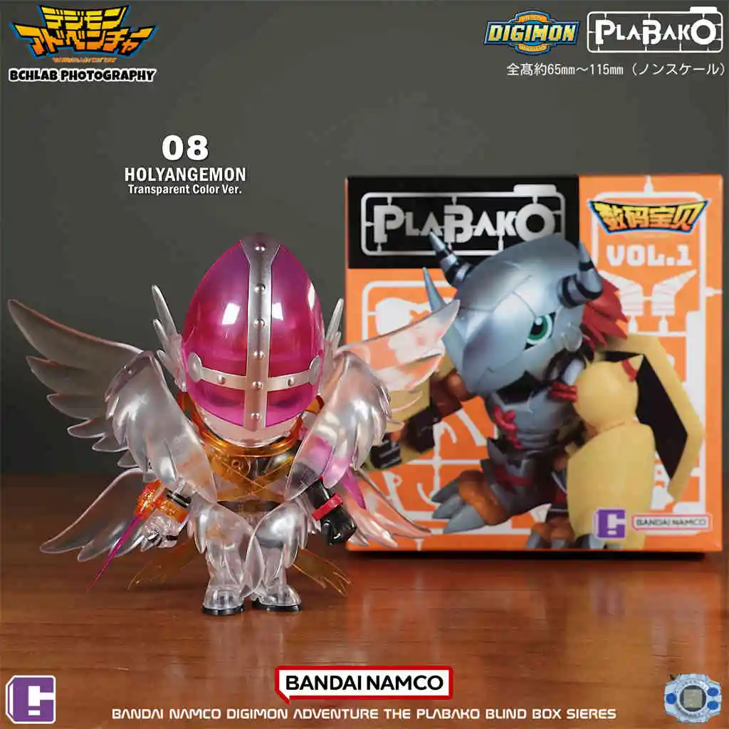 Nuevo en Stock Qmsv Mini Plabako Digimon caja ciega de aventura Digimon War Greymon figura de acción Angewomon caja misteriosa regalo de cumpleaños