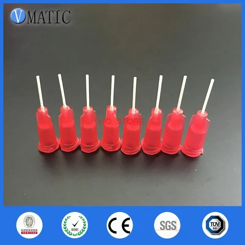 ‌25G PP Dispensing Tips 100Pcs | 0.5'' Flexible Luer Lock Nozzles for Glue/Resin/Epoxy | Arts/Crafts/3D Printing | Free Ship‌