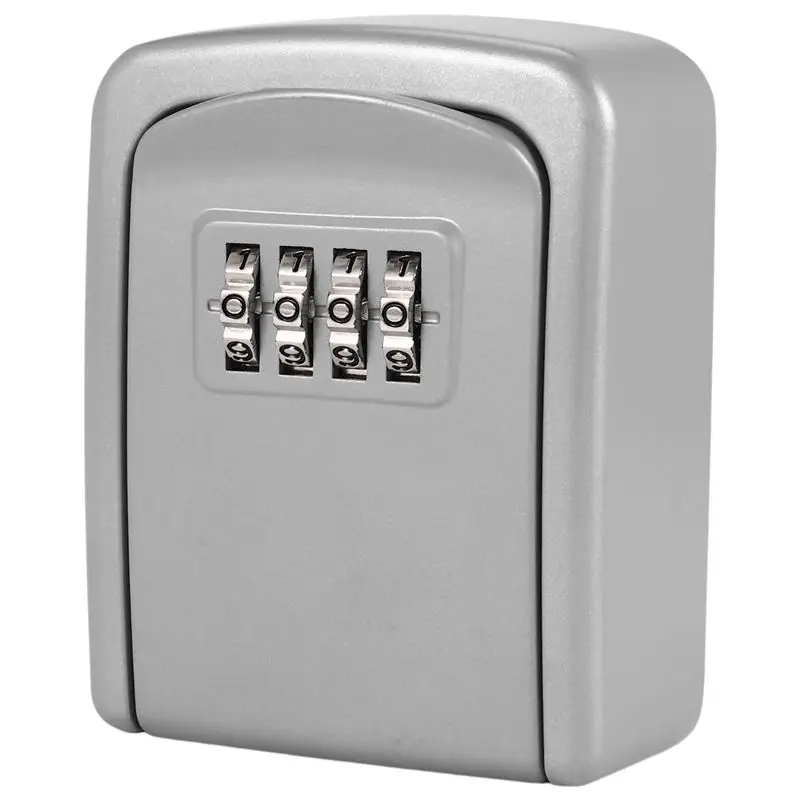 a97i：壁掛け式、4桁の数字式コンビネーションロック付きキーボックス。住宅用、耐候性、セキュリティ強化、鍵の保管に最適。