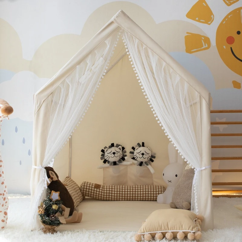 حالمة الفتيات لعبة خيمة داخلي في الهواء الطلق الأطفال منازل صغيرة لعبة فتاة بيت الدمية لينة ديكور المنزل لعب خيمة مسرح الأميرة