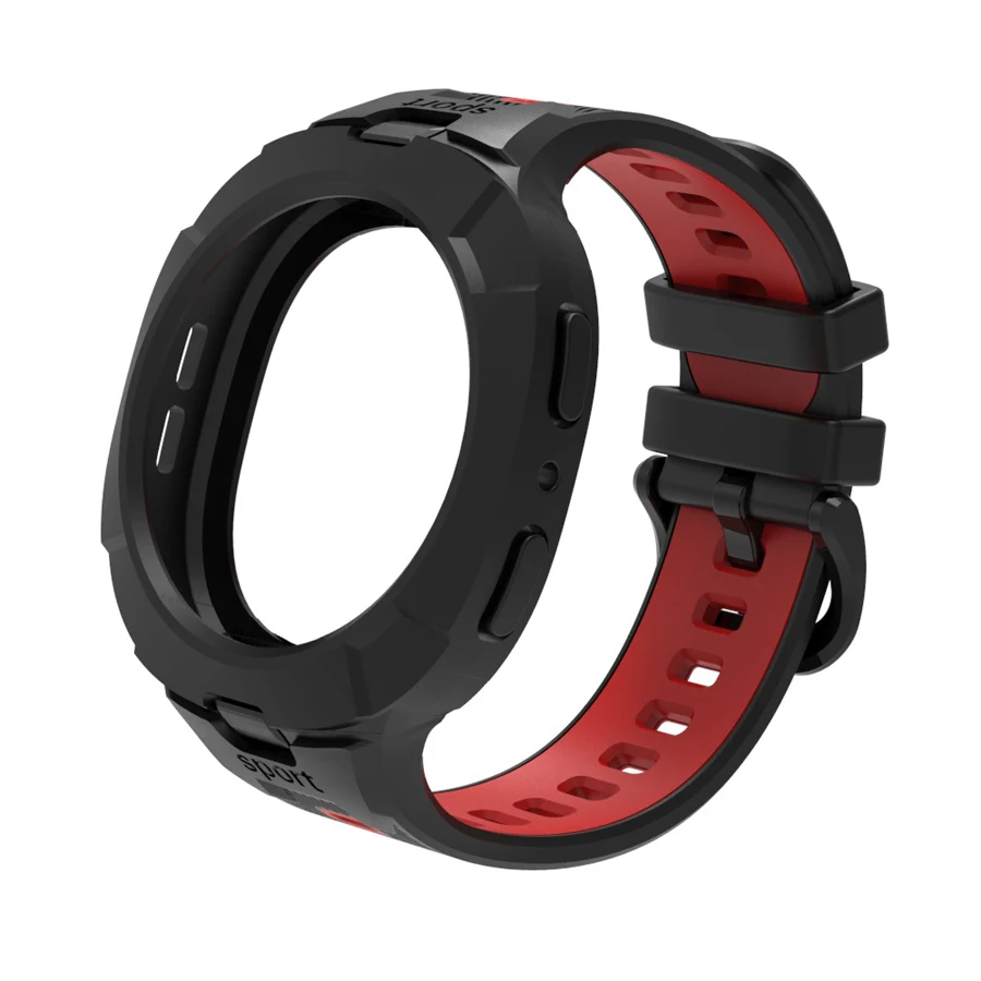 Case+Strap voor Samsung Galaxy Watch 8 9 40mm/44mm Volledige allround bescherming Armband voor Galaxy Watch 8 Classic 46mm Polsband