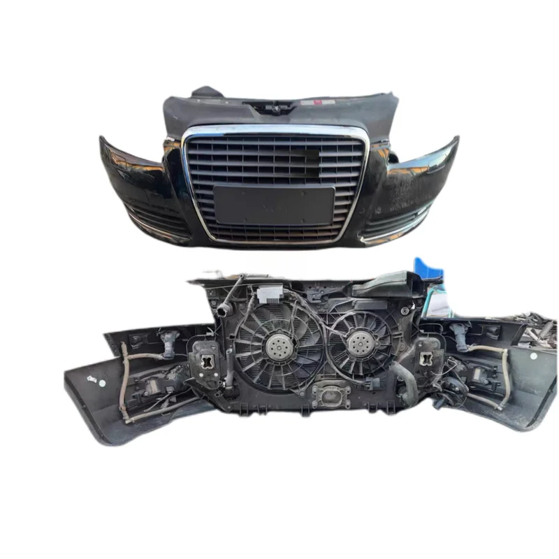 High Quality A6 C6 Front Bumper Body Kit With Radiator Assembly Headlights Auto Exterior Modification Replacement Parts