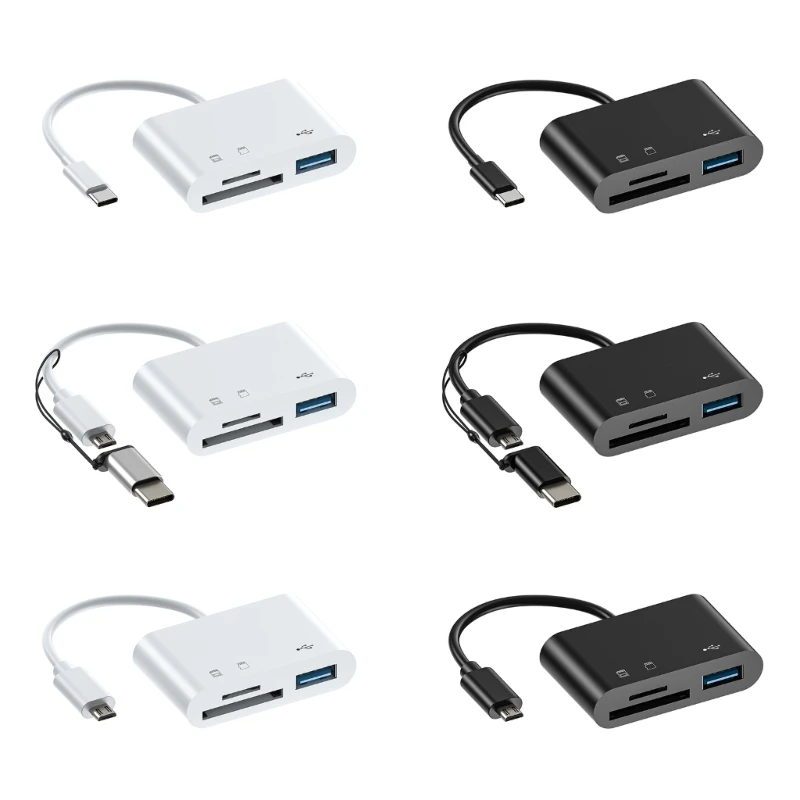 

Card Reader Multifunctional OTG Type-C USB Micro B Handheld Card Reader Fast Data Transfer For Desktop Computers Dropship