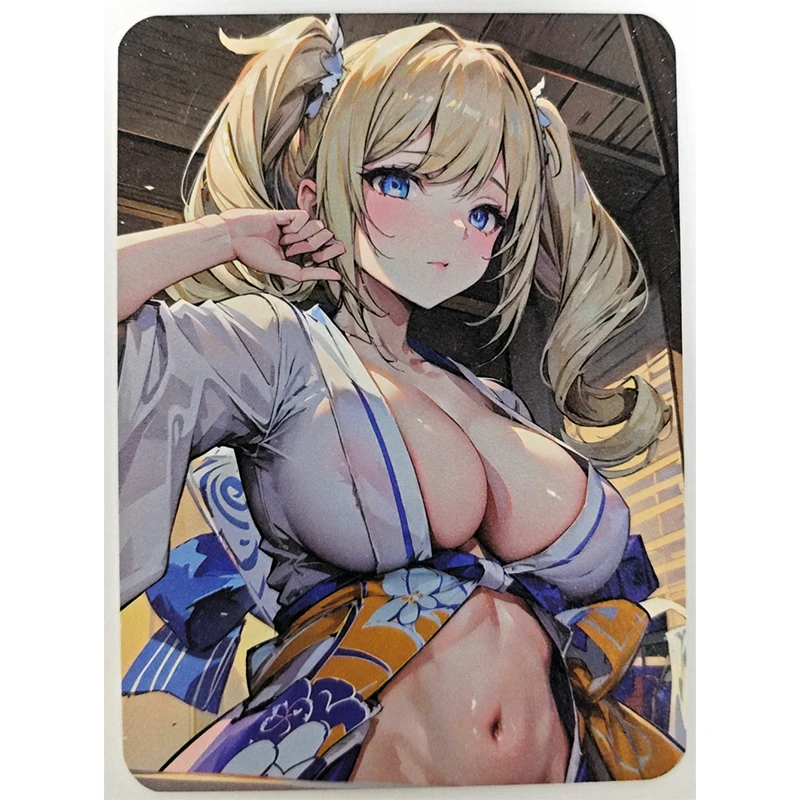 Anime Goddess Story Kochou Shinobu Yamato Uta Yae Miko Keqing Barbara Collectible Cards Christmas Birthday Gifts Children\'s Toys