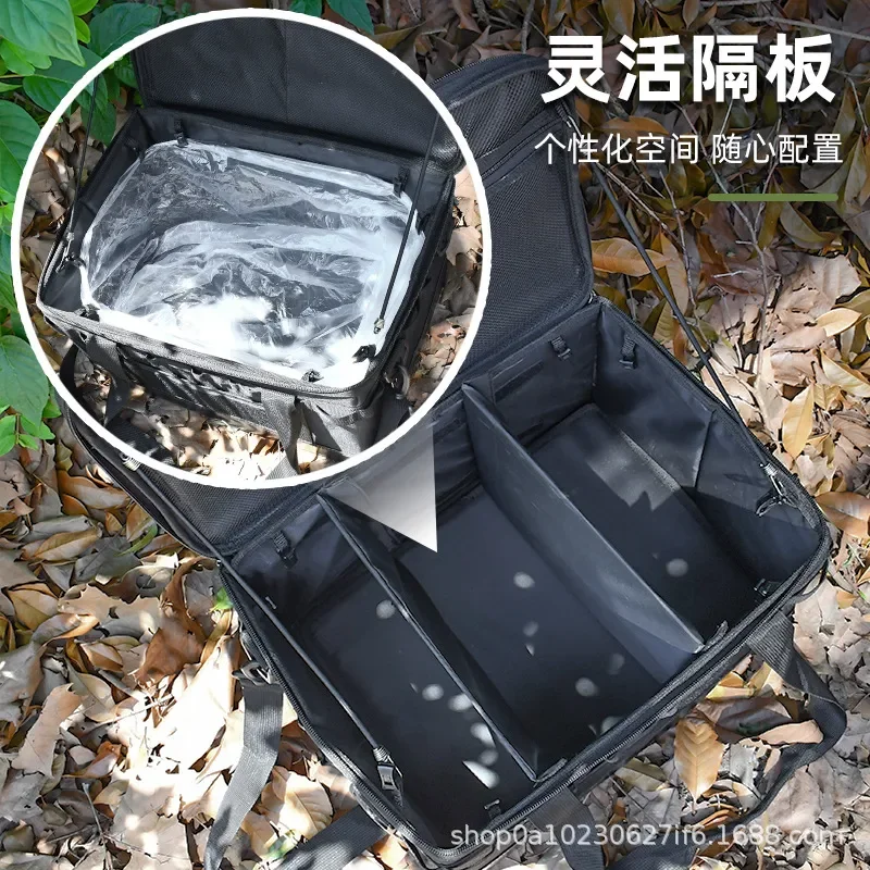 車用オーガナイザー-大容量-折りたたみ式収納ボックス-防水-多機能ポケット付き-ポータブルギアバッグ-suv-セダン車用