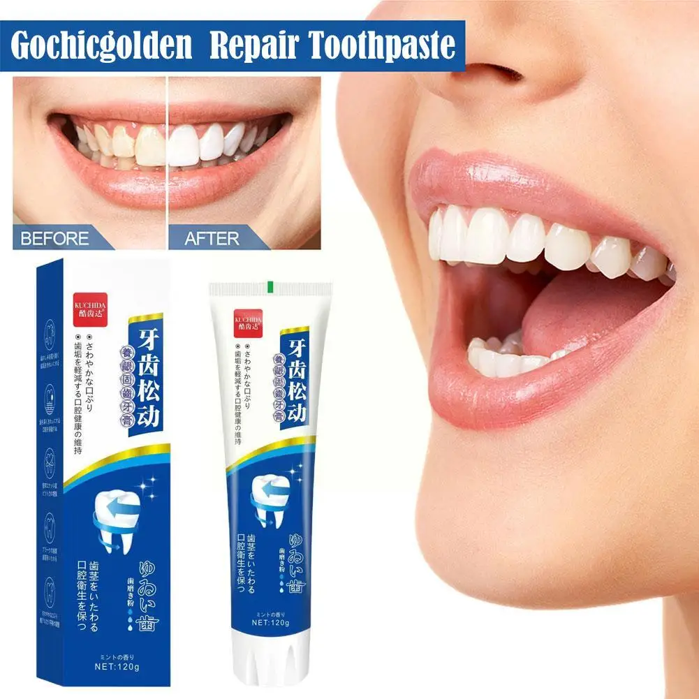 Gochicgolden Cream L1q5, pasta de dientes para limpieza profunda, larga duración, blanqueamiento, menta, reparación