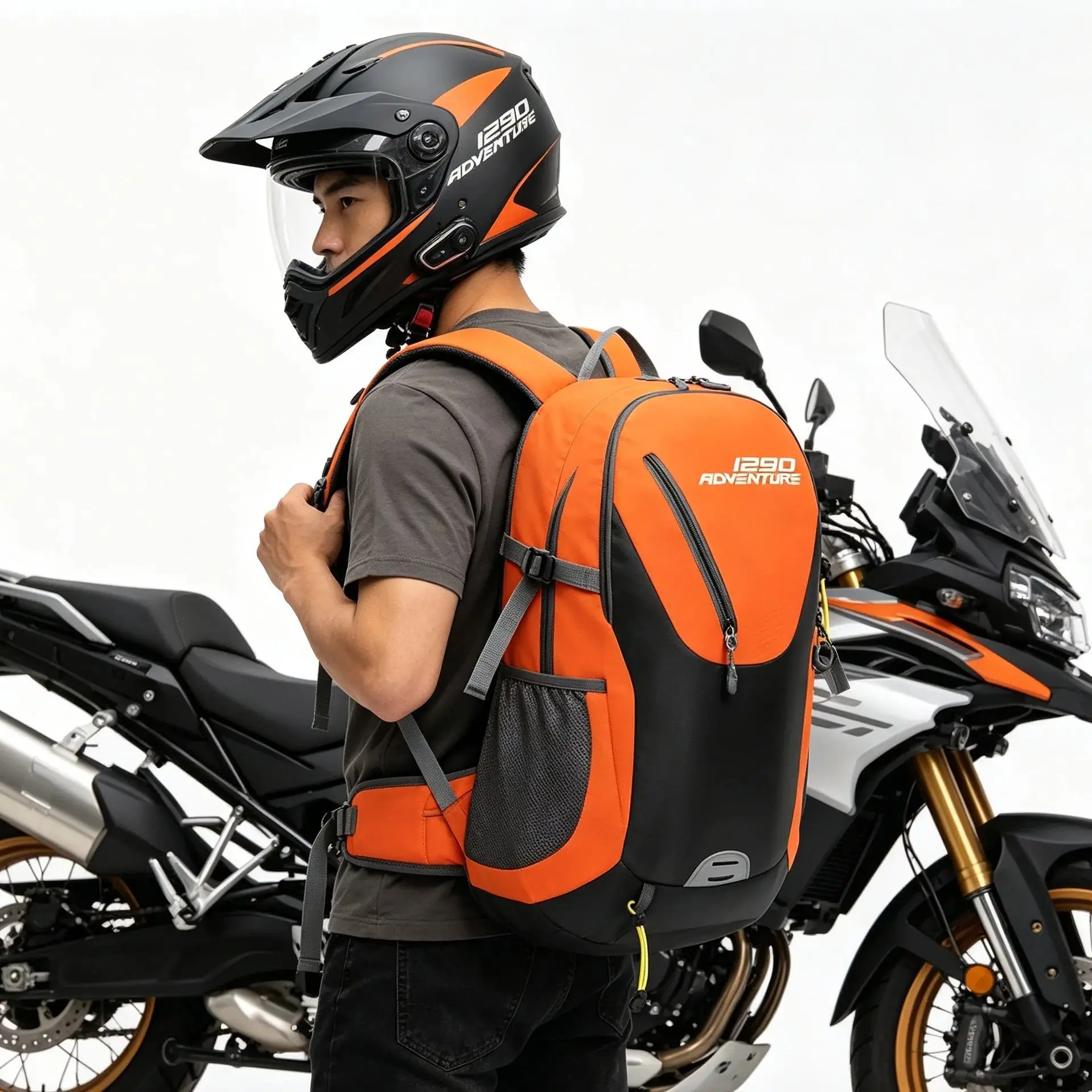 

Готов к приключениям – легкий рюкзак объемом 40 л для KTM 1290 Super Adventure S/R и 390 Adventure, большая дорожная сумка для мотоцикла