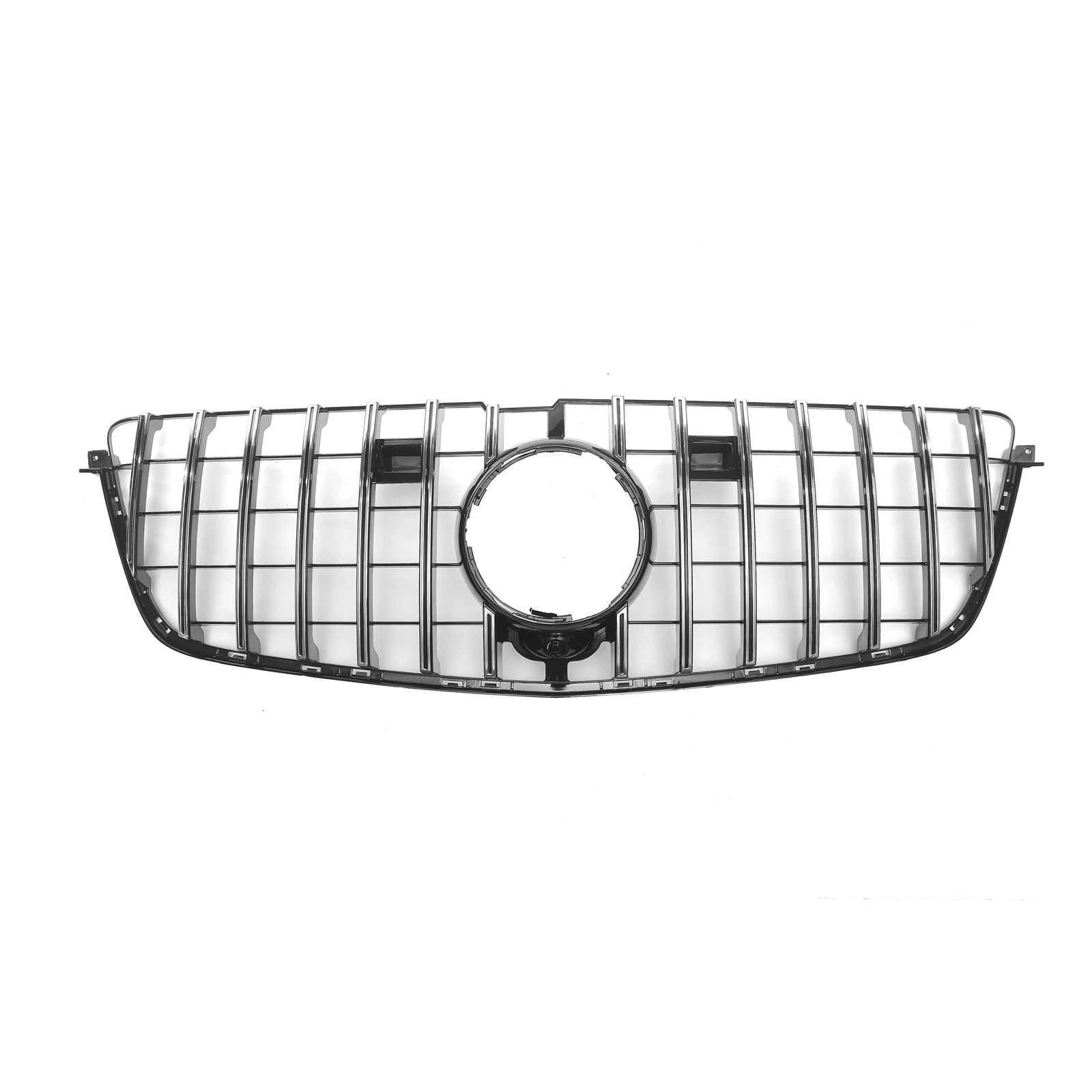 Grill samochodowy przedni Grill z siatką na zderzak kamery do Mercedes Benz X166 GL Class GL500 GL550 GL63 2013-2015