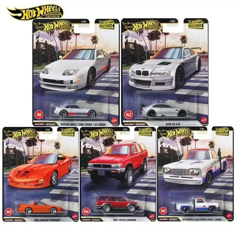 2026 New Mattel Hot Wheels Gjt68 Garden Avenue Series Iron Base Rubber Tire Bmw Nissan Toyota Dodge Alloy Car Model Die-Cast Toy Car Holiday Gift