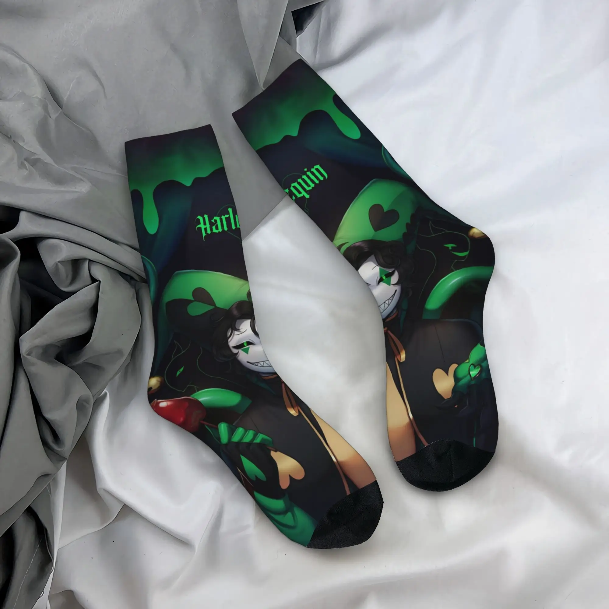 Cool The F-Freak Circus Harlequin Basketball Socks  Middle Tube Socks for Women Men Breathable