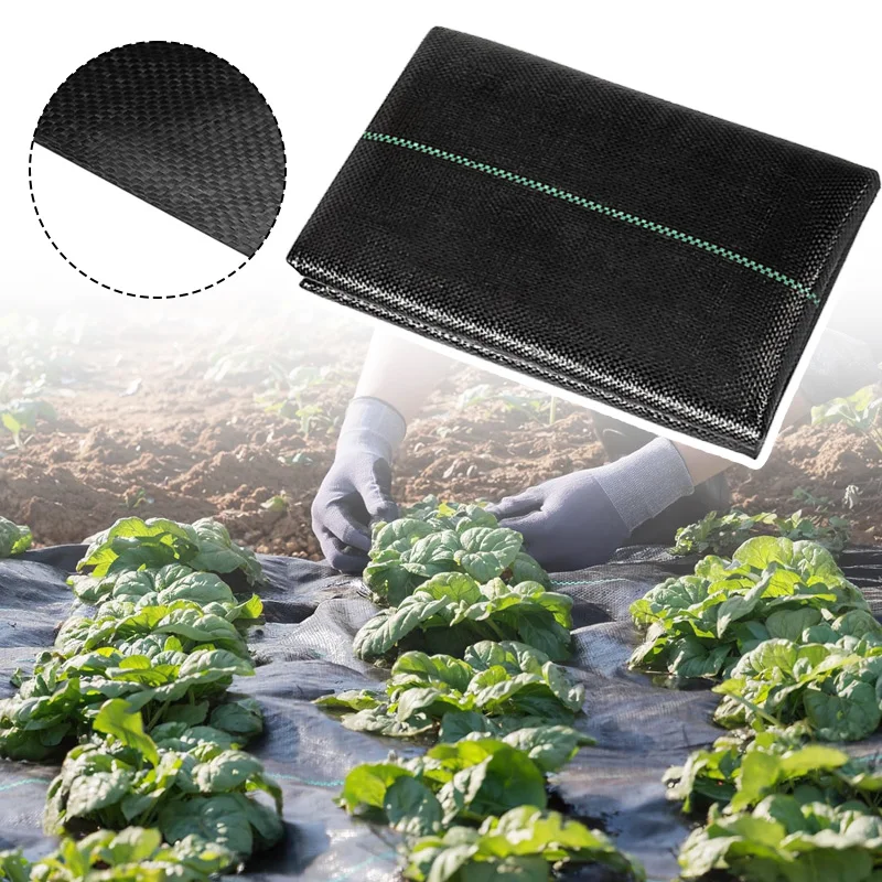 Agricultural Anti Grass Cloth PP Garden Weed Barrier Fabric Permeable Anti-Weed Mesh Geotextile Greenhouse Weeding Mat 3X100ft