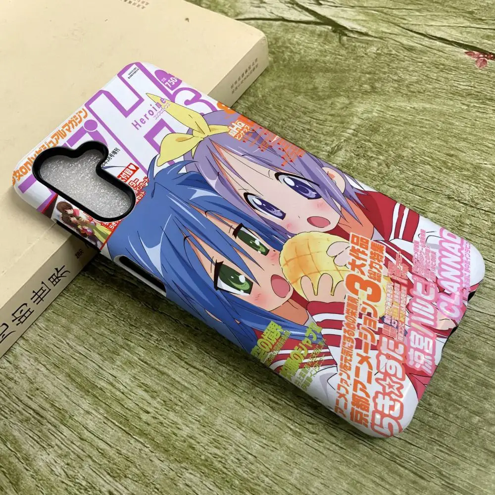 

L-Lucky StarS Phone Case for SamsungS25 Film Shell GalaxyS24Ultra 23plus S22 21 A56 36 26 16 Luxury Double layer Cover