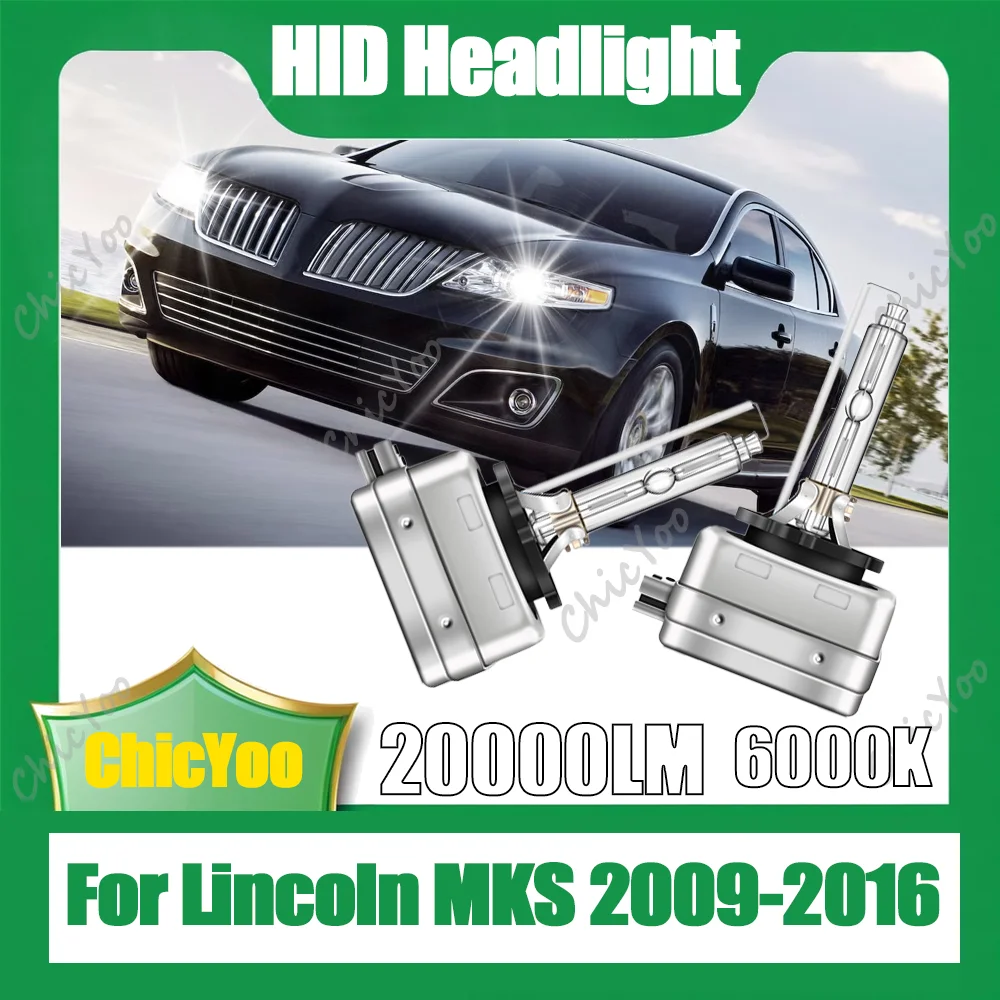 

2PCS 20000LM High Power Xenon Light D3S 6000K White Auto Lamps Canbus No error HID Xenon Headlight 12V For Lincoln MKS 2009-2016