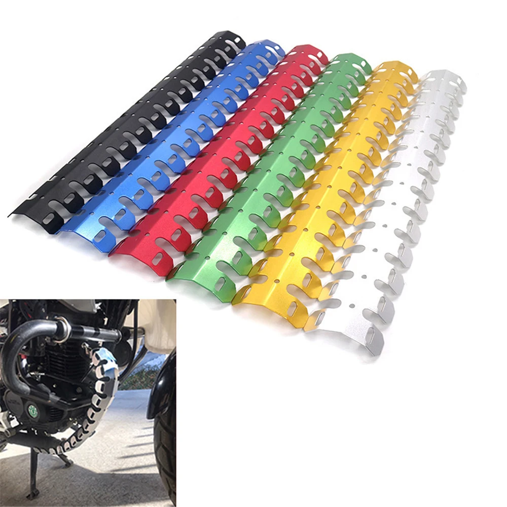 

60CM Decorative Motorcycle Muffler Heat Shield for SYM Honda Yamaha KTM Kawasaki Loncin Sanlg Dirtbike Modified Leg Protecter