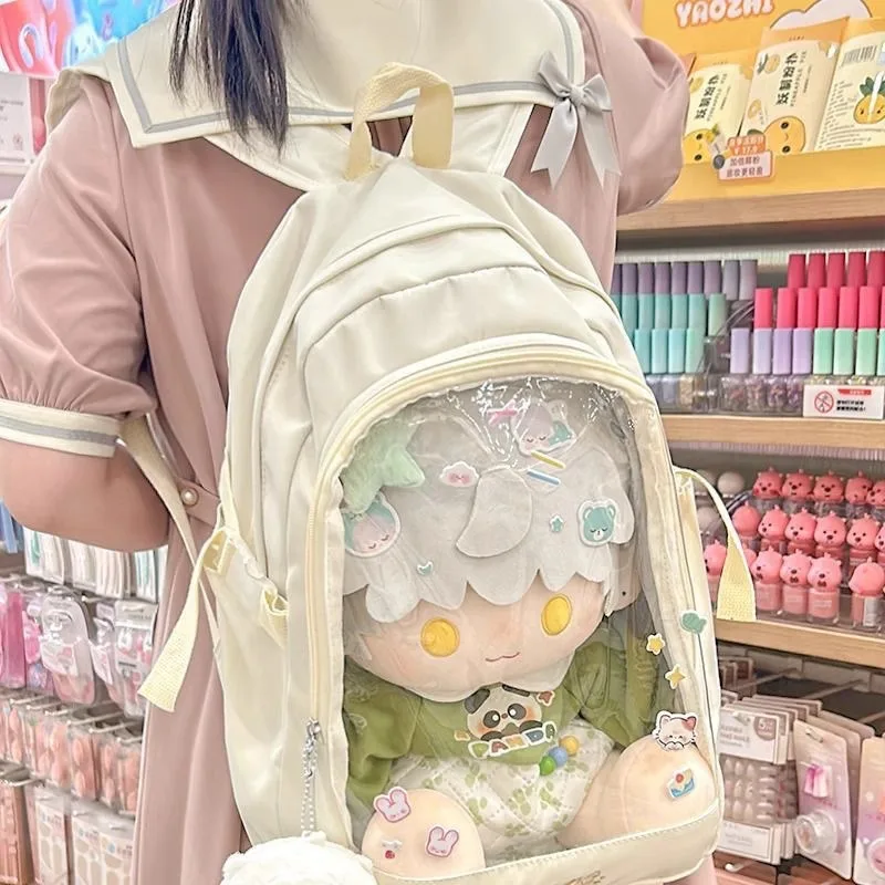 Dolls Bag Cute Ita Bag Daily Large-capacity Y2K Soft Girl College Style Student School Bag Comic Exhibition Casual Backpack Hot