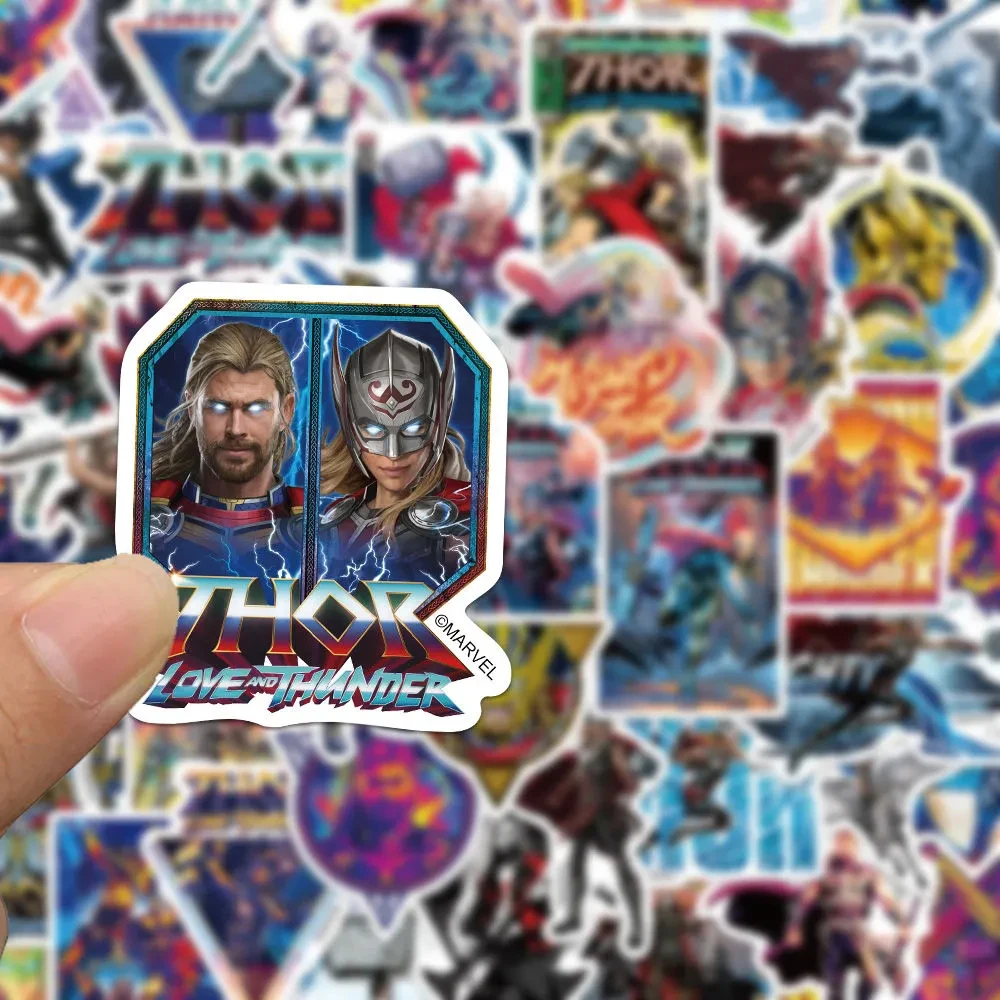 10/30/50pcs Disney Movie Thor: Love and Thunder Stickers Cool Cartoon Kids Sticker Toy Phone Skateboard Suitcase Graffiti Decals