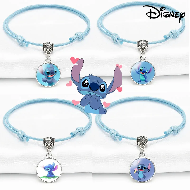 

Disney Stitch Bracelet Cartoon Lilo & Stitch Anime Cute Wristand Present Jewelry Bracelet for Women Charm Bracelet Party Gift