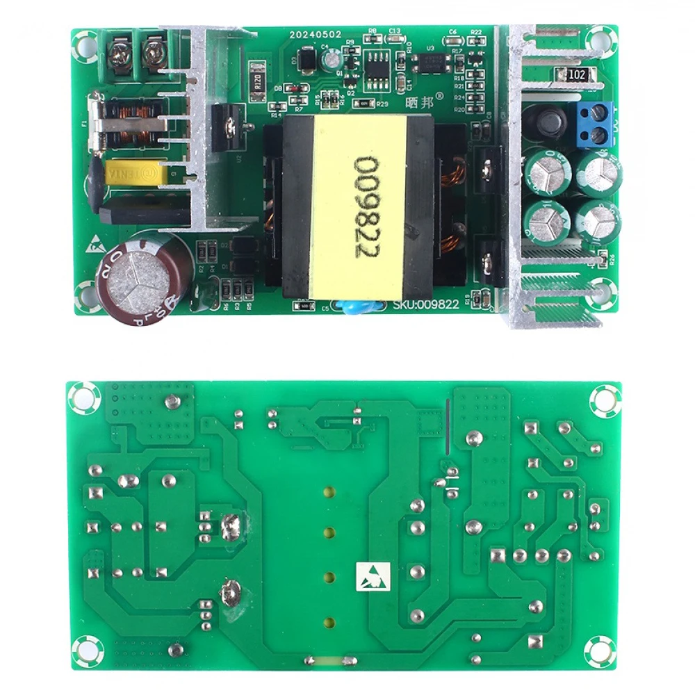 24 فولت 9A تحويل التيار الكهربائي وحدة 220 واط عالية الطاقة معزولة إمدادات الطاقة العارية مجلس AC110-245V إلى DC24V 9A مجلس امدادات الطاقة
