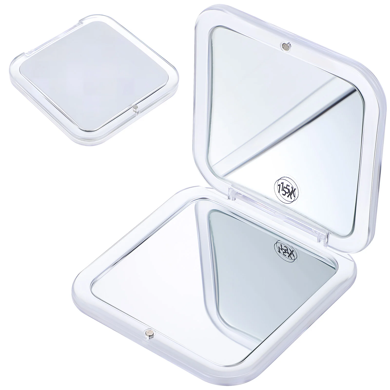 Espelho mini viagem para bolsa pequena redonda compacta lupa vaidade portátil