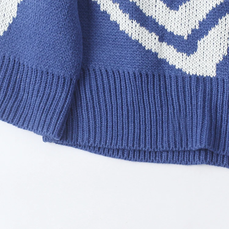 سترة محبوكة أنيقة مع تطريز، تصميم ربيعي جديد للنساء، ياقة مربعة قصيرة، أكمام طائرة، سترة بتصميم قلب #3