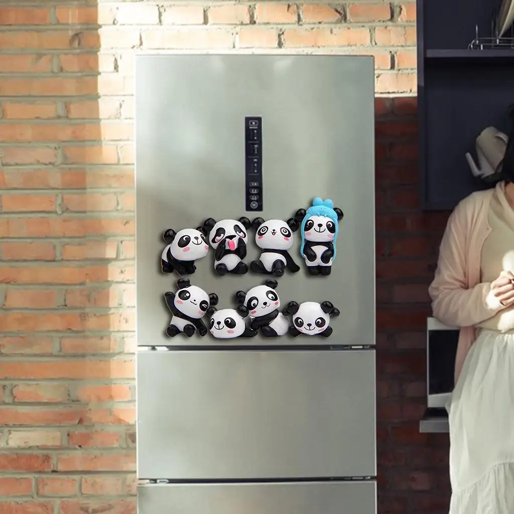Panda Refrigerator Magnet Fridge Stickers Cabinets Notes Decor