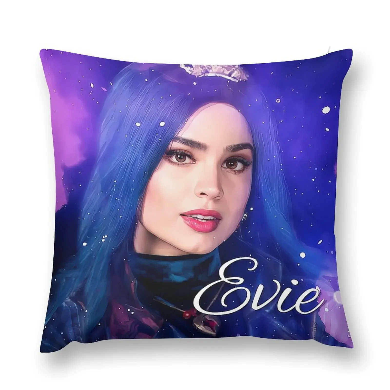 Evie Blue Princess - Descendants 3 Throw Pillow Cusions Cover Cushions For Sofa Covers For Sofas Elastic Cover For Sofa pillow