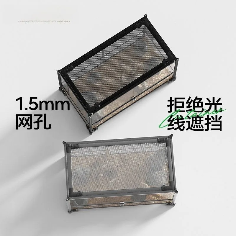 Large superimposed double-layer palace guard lizard turtle snake feeding box glass thermal insulation ecological tank