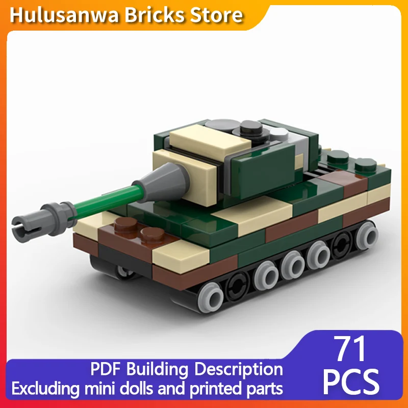 

Tiger II WW2 Military Tanks Model MOC Building Bricks War Equipment Modular Technology Gifts Holiday Assemble Children Toys Suit