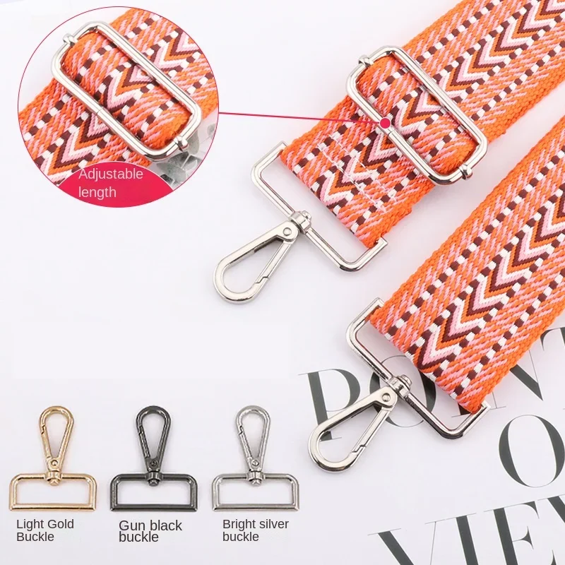 Handbag Adjustable Bag Strap Part Accessories for Shoulder Bags Replacement Purse Nylon Wide Belt Chain Strap