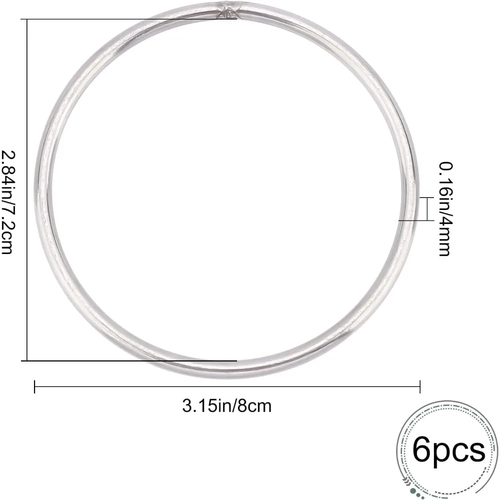 6PCS Seamless Welding O-Ring 3\