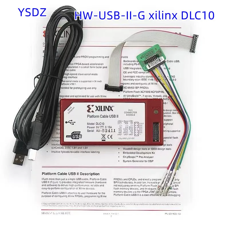 

HW-USB-II-G xilinx DLC10 платформенный кабель USB jtag 100% новый и оригинальный