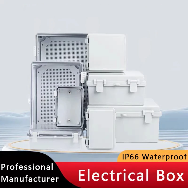 

IP66 Electrical Plastic Enclosure ABS Power Junction Box Outdoor Waterproof Distribution Box for Electric Instrument Project