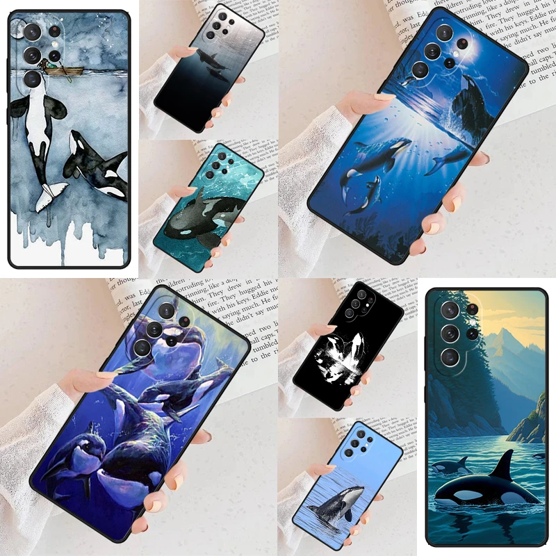 Killer Whale Orca Cell Phone Case for Samsung Galaxy S26 Ultra S25 S24 S23 S22 S21 S20 Note10 Cover