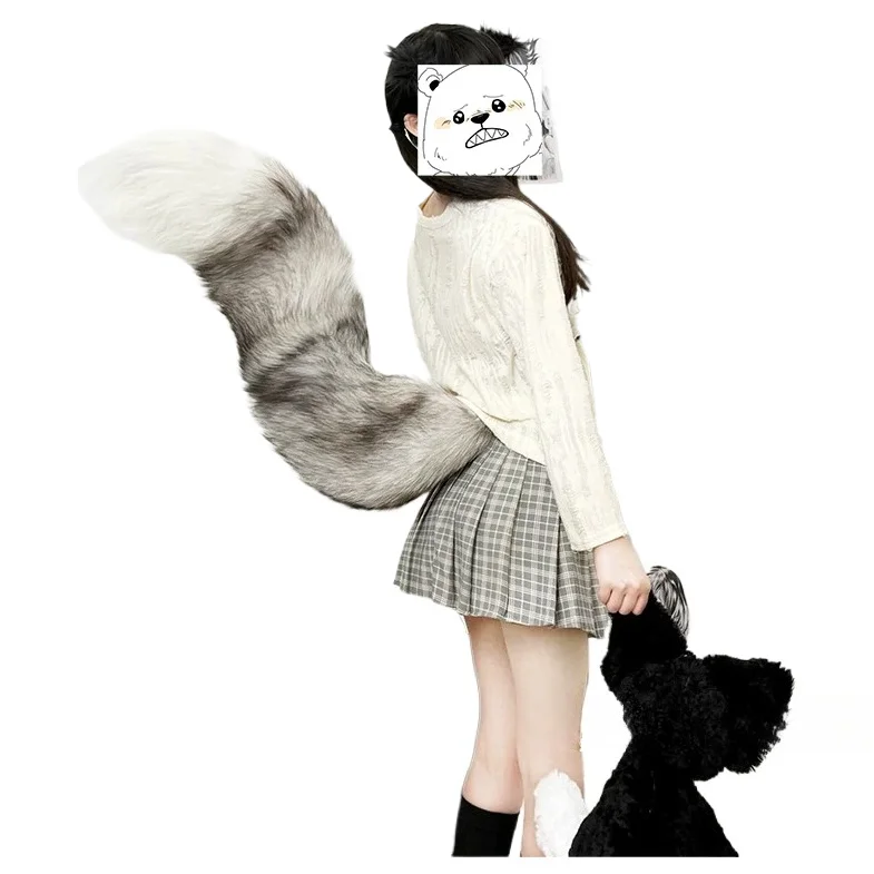 Anti Gravity Hand Made Cosplay Super Large Transparent Belt with Waist Tail Dog Fox Cat Wolf Anime Accessory