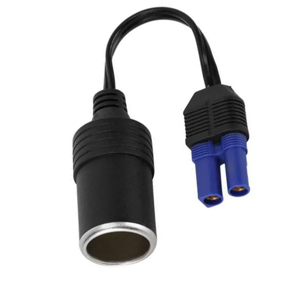 

Black ABS Portable EC5 Lighter Socket Adapter Connector For 12V Car Battery Booster Car Jump Starter Direct Replacement