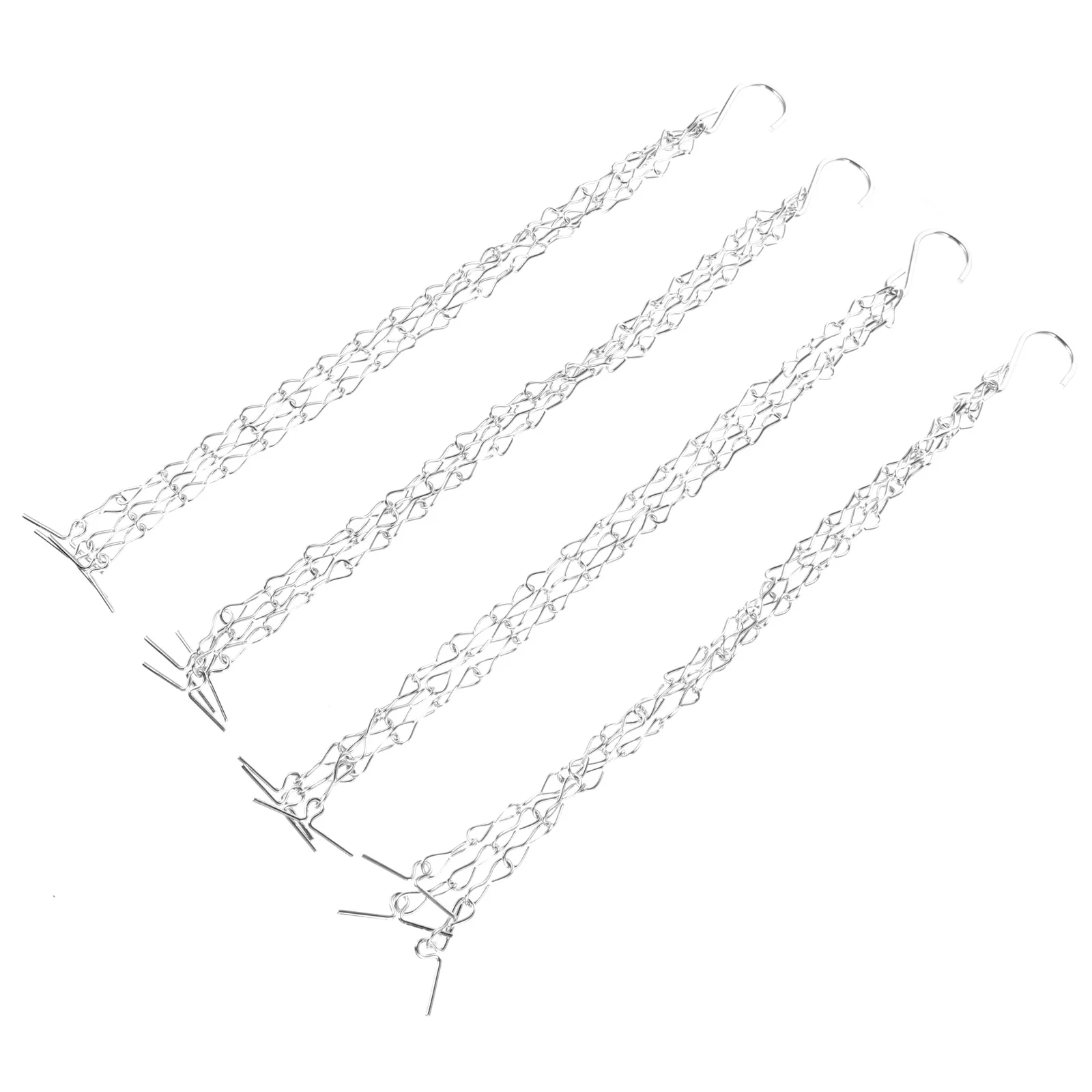 

4Pcs Flower Sturdy Iron Plant Pot Plant Hanging Basket Chains Pot Chain Chain for Yard Garden Multipurpose Hook Storage